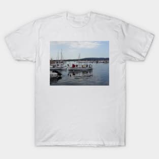 Fishing boat at Fornells, Minorca, Spain T-Shirt